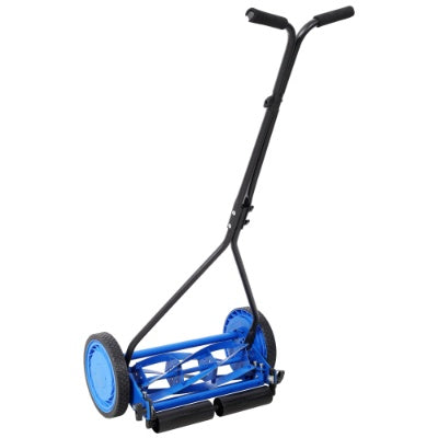 16in Push Lawn Mower, Push Reel Lawn Mower, Blue Color