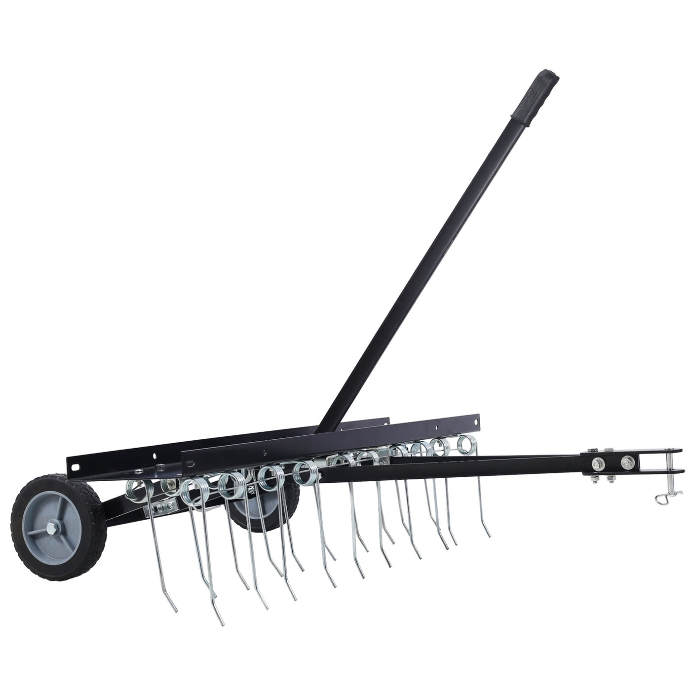 40-Inch Lawn Sweeper Tow Behind Dethatcher, Landscape Tractor Rake