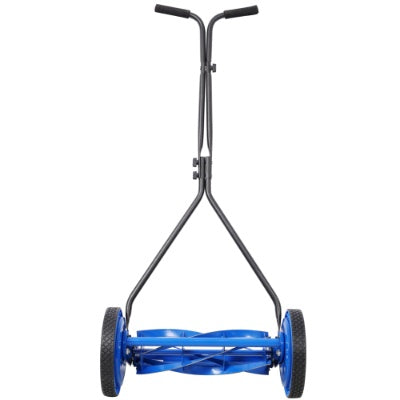 16in Push Lawn Mower, Push Reel Lawn Mower, Blue Color