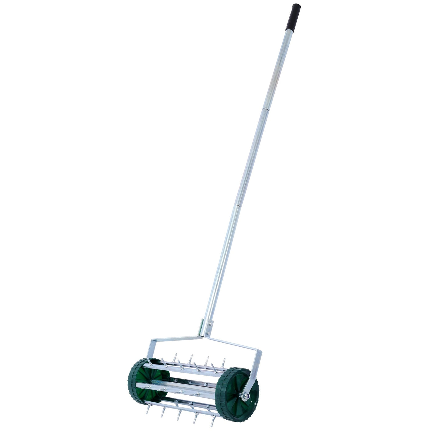 Spike Lawn Aerator, Heavy Duty Rolling Lawn Aerator, Garden Yard Rotary Push Lawn Aeration With Stee